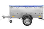 Kfz Anhänger 750 kg GARDEN TRAILER 201 KIPP mit zusätzlichen Bordwänden, Stützrad und blauer Flachplane – Bild 4