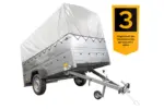 Kfz Anhänger mit Plane GARDEN TRAILER 264 KIPP [mit Stützrad, zusätzlichen Bordwänden, Hochplane und Hochspriegel]-Neu – Bild 2