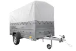 Kfz Anhänger mit Plane GARDEN TRAILER 264 KIPP [mit Stützrad, zusätzlichen Bordwänden, Hochplane und Hochspriegel]-Neu – Bild 3