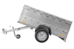 Kippbarer Pkw Anhänger Garden Trailer 200 KIPP mit zusätzlichen Bordwänden, Stützrad und Flachplane-Neu – Bild 3