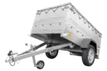 Kippbarer Pkw Anhänger Garden Trailer 200 KIPP mit zusätzlichen Bordwänden, Stützrad und Flachplane-Neu