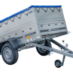 Kippbarer Pkw Anhänger GARDEN TRAILER 200 KIPP mit zusätzlichen Bordwänden, Stützrad und Flachplane