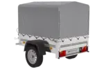 Kipper Anhänger 750 kg Garden Trailer 150 KIPP 150×106 cm [mit Hochplane, Hochspriegel und Stützrad]-Neu – Bild 2