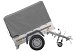Kipper Anhänger 750 kg Garden Trailer 150 KIPP 150×106 cm [mit Hochplane, Hochspriegel und Stützrad] – Bild 7