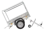 Kipper Anhänger 750 kg Garden Trailer 150 KIPP 150×106 cm [mit Hochplane, Hochspriegel und Stützrad]-Neu – Bild 7