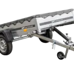 Kipper Pkw Anhänger Garden Trailer 230 KIPP [230 cm x 125 cm] mit Flachplane, Stützrad und Planenträger-Neu