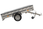 Kipper Pkw Anhänger Garden Trailer 230 KIPP [230 cm x 125 cm] mit Flachplane, Stützrad und Planenträger – Bild 7