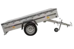 Kipper Pkw Anhänger Garden Trailer 230 KIPP [230 cm x 125 cm] mit Flachplane, Stützrad und Planenträger-Neu – Bild 7