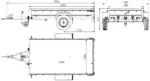 Kipper Pkw Anhänger Garden Trailer 230 KIPP [230 cm x 125 cm] mit Flachplane, Stützrad und Planenträger-Neu – Bild 2
