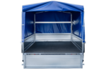 Langer PKW-Anhänger Garden Trailer 264 KIPP mit Hochplane, Spriegel und Stützrad-Neu – Bild 4
