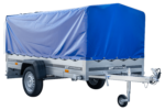Langer PKW-Anhänger Garden Trailer 264 KIPP mit Hochplane, Spriegel und Stützrad-Neu – Bild 5