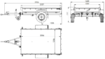 Leichtanhänger auf Federn 200×125 UNITRAILER GARDEN 201/R KIPP mit BIS-Seiten und Aluminiumabdeckung – Bild 2