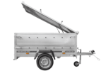 Leichter Anhänger 200×125 UNITRAILER GARDEN 201 KIPP mit BIS-Seitenwänden und Aluminiumabdeckung – Bild 3