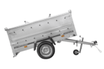 Leichter Anhänger 200×125 UNITRAILER GARDEN 201 KIPP mit BIS-Seitenwänden und Aluminiumabdeckung – Bild 6