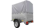 Neuanhänger Kipper ungebremst Garden Trailer 150 KIPP mit zusätzlichen Bordwänden, Stützrad, Hochplane und Hochspriegel-Neu – Bild 7