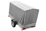 PKW Anhänger 230×125 Garden Trailer 230 KIPP Unitrailer 750 kg mit Stützrad, 110 cm hoher Plane und Hochspriegel-Neu – Bild 5
