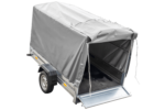 PKW Anhänger 230×125 Garden Trailer 230 KIPP Unitrailer 750 kg mit Stützrad, 110 cm hoher Plane und Hochspriegel – Bild 6