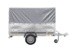 PKW-Anhänger 230×125 UNITRAILER GARDEN 230 FD mit BIS-Seiten, H-800-Gestell und grauer Plane – Bild 4