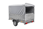 PKW-Anhänger 230×125 UNITRAILER GARDEN 230 FD mit BIS-Seiten, H-800-Gestell und grauer Plane – Bild 7