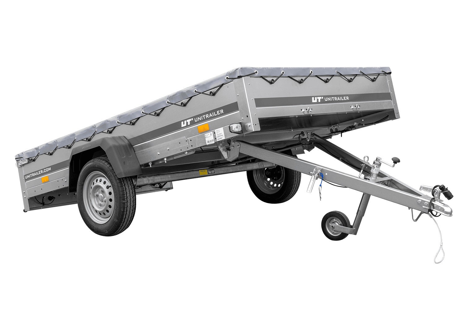 ger_pl_PKW-Anhanger-264x150-UNITRAILER-GARDEN-265-KIPP-mit-Flachplanentrager-und-grauer-Plane-6721_2.png PKW Anhänger 264×150 UNITRAILER GARDEN 265 KIPP mit Flachplanenträger und grauer Plane – Bild 1
