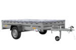 PKW Anhänger 264×150 UNITRAILER GARDEN 265 KIPP mit Flachplanenträger und grauer Plane – Bild 4