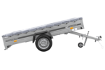 PKW Anhänger 264×150 UNITRAILER GARDEN 265 KIPP mit Flachplanenträger und grauer Plane – Bild 7