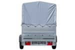 PKW-Anhänger auf Federn 230×125 UNITRAILER GARDEN 230/R KIPP mit BIS-Seiten, H-800-Rahmen und grauer Plane – Bild 6