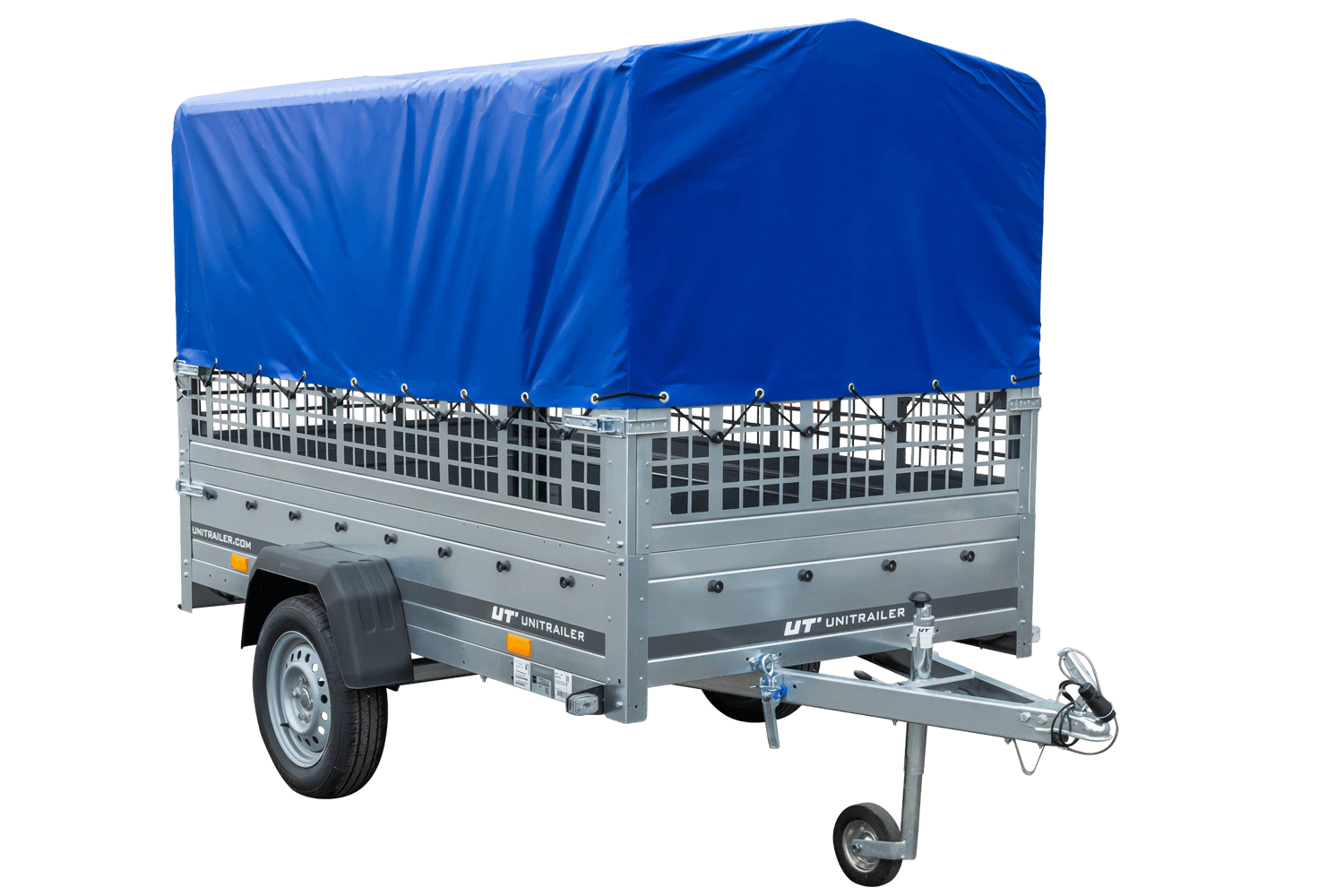 ger_pl_PKW-Anhanger-auf-Federn-230x125-UNITRAILER-GARDEN-230-R-KIPP-mit-Gitterwanden-H-800-Rahmen-und-blauer-Plane-15316_2.png PKW-Anhänger auf Federn 230×125 UNITRAILER GARDEN 230/R KIPP mit Gitterwänden, H-800-Rahmen und blauer Plane – Bild 1