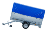 Pkw Anhänger GARDEN TRAILER 264 KIPP mit Stützrad, zusätzlichen Bordwänden, Hochplane und Hochspriegel – Bild 5