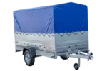 Pkw Anhänger Garden Trailer 264 KIPP mit Stützrad, zusätzlichen Bordwänden, Hochplane und Hochspriegel-Neu