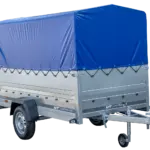 Pkw Anhänger Garden Trailer 264 KIPP mit Stützrad, zusätzlichen Bordwänden, Hochplane und Hochspriegel-Neu