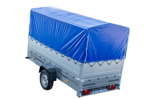 Pkw Anhänger GARDEN TRAILER 264 KIPP mit Stützrad, zusätzlichen Bordwänden, Hochplane und Hochspriegel – Bild 3