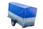 Pkw Anhänger Garden Trailer 264 KIPP mit Stützrad, zusätzlichen Bordwänden, Hochplane und Hochspriegel-Neu – Bild 2