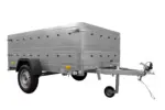 Pkw Anhänger Kipper 230×125 Garden Trailer 230 KIPP Unitrailer 750 kg mit Stützrad und zusätzlichen Bordwänden-Neu – Bild 5
