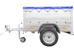 Pkw Anhänger Neu Garden Trailer 150 KIPP mit zusätzlichen Bordwänden, Stützrad und blauer Flachplane-Neu – Bild 6