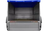 Pkw Anhänger Neu Garden Trailer 150 KIPP mit zusätzlichen Bordwänden, Stützrad und blauer Flachplane-Neu – Bild 4