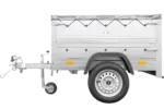 Pkw Anhänger Neu Garden Trailer 150 KIPP mit zusätzlichen Bordwänden, Stützrad und grauer Flachplane-Neu – Bild 5