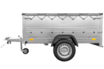 Pkw Anhänger kippbar 750 kg GARDEN TRAILER 201 KIPP mit zusätzlichen Bordwänden, Stützrad und grauer Flachplane – Bild 7