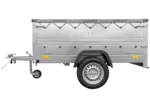 Pkw Anhänger kippbar 750 kg Garden Trailer 201 KIPP mit zusätzlichen Bordwänden, Stützrad und grauer Flachplane-Neu – Bild 6