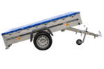 Pkw-Kippanhänger Garden Trailer 230 KIPP [230 cm x 125 cm] mit Flachplane, Stützrad und Planenträger – Bild 3