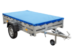 Pkw-Kippanhänger Garden Trailer 230 KIPP [230 cm x 125 cm] mit Flachplane, Stützrad und Planenträger – Bild 7