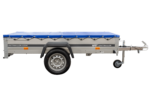 Pkw-Kippanhänger Garden Trailer 230 KIPP [230 cm x 125 cm] mit Flachplane, Stützrad und Planenträger – Bild 6