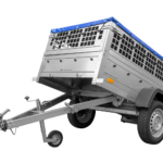 Pkw Planen Anhänger GARDEN TRAILER 200 KIPP mit Laubgitteraufsatz, Stützrad, Flachplane