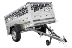 Pkw Planenanhänger GARDEN TRAILER 200 KIPP mit Laubgitteraufsatz, Stützrad, Flachplane