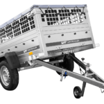 Pkw Planenanhänger GARDEN TRAILER 200 KIPP mit Laubgitteraufsatz, Stützrad, Flachplane