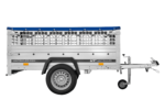 Pkw Planenanhänger GARDEN TRAILER 200 KIPP mit Laubgitteraufsatz, Stützrad, Flachplane und Planenträger – Bild 7