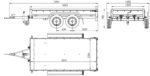 UNITRAILER GARDEN TRAILER 264/2 KIPP Doppelachsanhänger mit Stützrad, zusätzlichen Bordwänden, Spriegel und hoher Plane – Bild 2