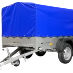 Unitrailer Garden Trailer Anhänger 264/2 Kipp Mit Stützrad, Rahmen H-800 Und Blauer Abdeckung-neu