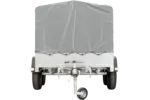 Unitrailer Garden Trailer Anhänger 264/2 Kipp Mit Stützrad, Spriegel Und Grauer Plane-Neu – Bild 4