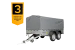 Unitrailer Garden Trailer Anhänger 264/2 Kipp Mit Stützrad, Spriegel Und Grauer Plane-Neu – Bild 3